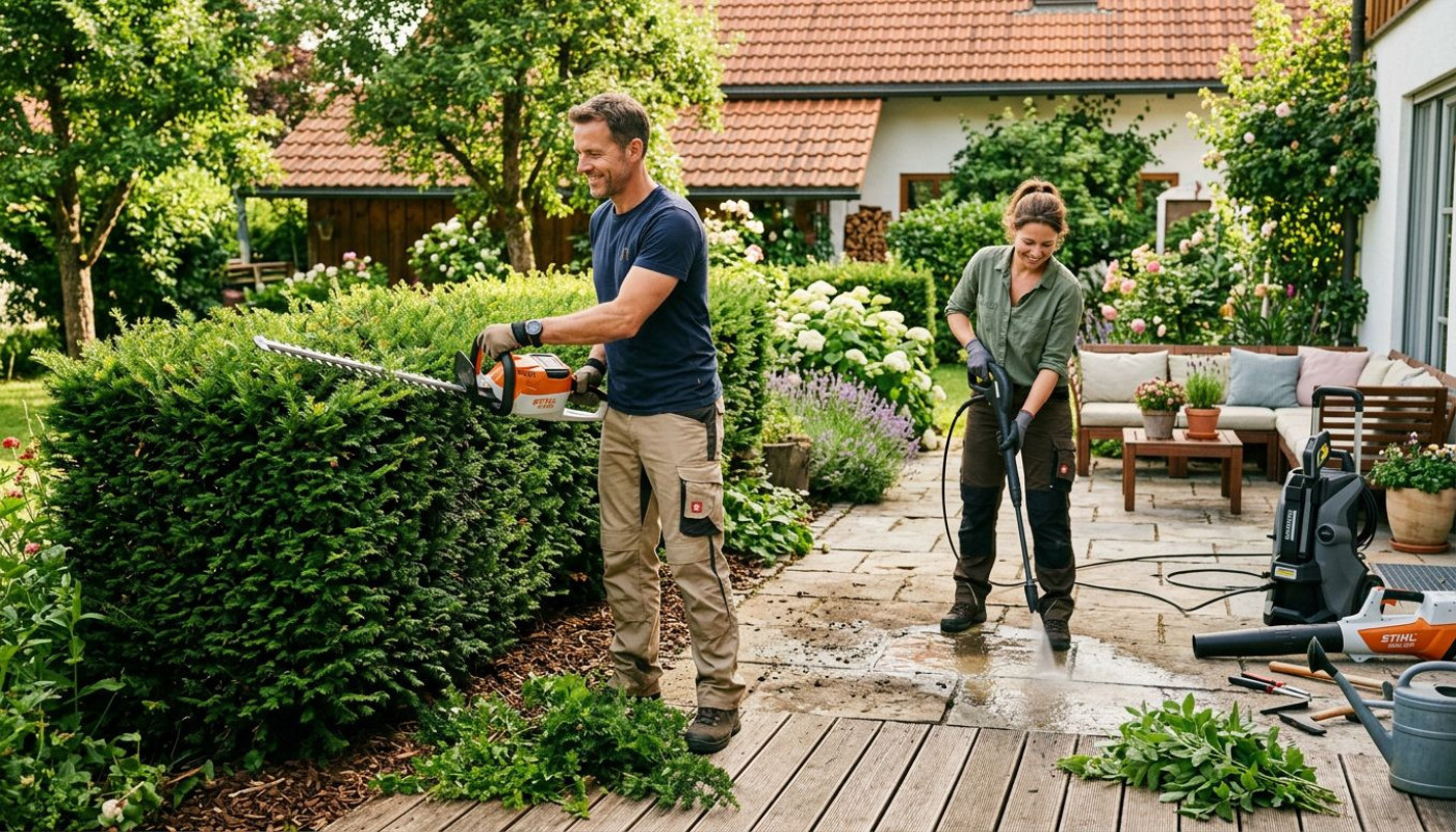Sommerprojekte: 3 Ideen, um Ihren Außenbereich mit Profi-Equipment zu verbessern